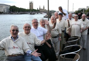 The Geezers Club, lead by Lorraine Leeson, testing a wind turbine on the river Thames last year. Image courtesy of cspace.org.uk.