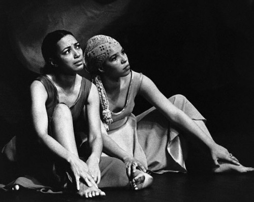 Ntozake Shange Acting in a Scene from For Colored Girls; photo credit unknown 