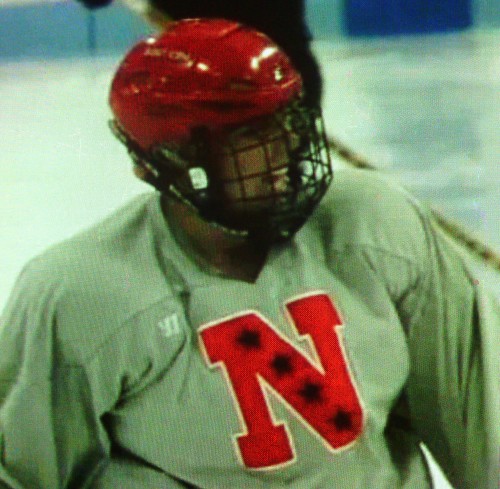 Kristen Hill playing hockey.  Photo Credit: Kristen Hill