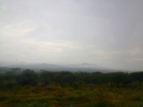 Mount Meru on our way to Arusha, Tanzania