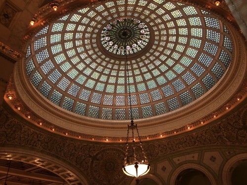 Tiffany Glass Dome in the Chicago Cultural Center