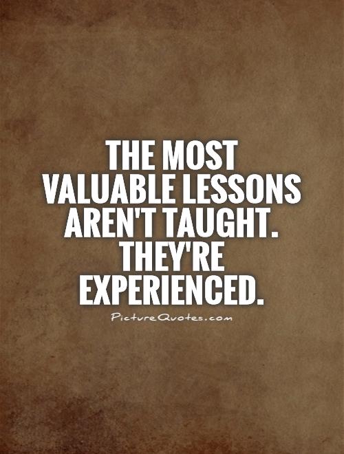 lesson learned quotes