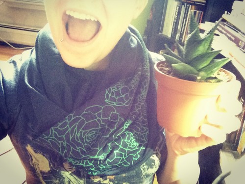 Succulent Scarf From My Best Friend + Dinosaur Plant