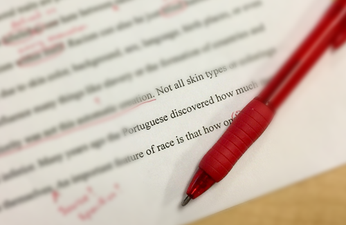 Red Pen Corrections.