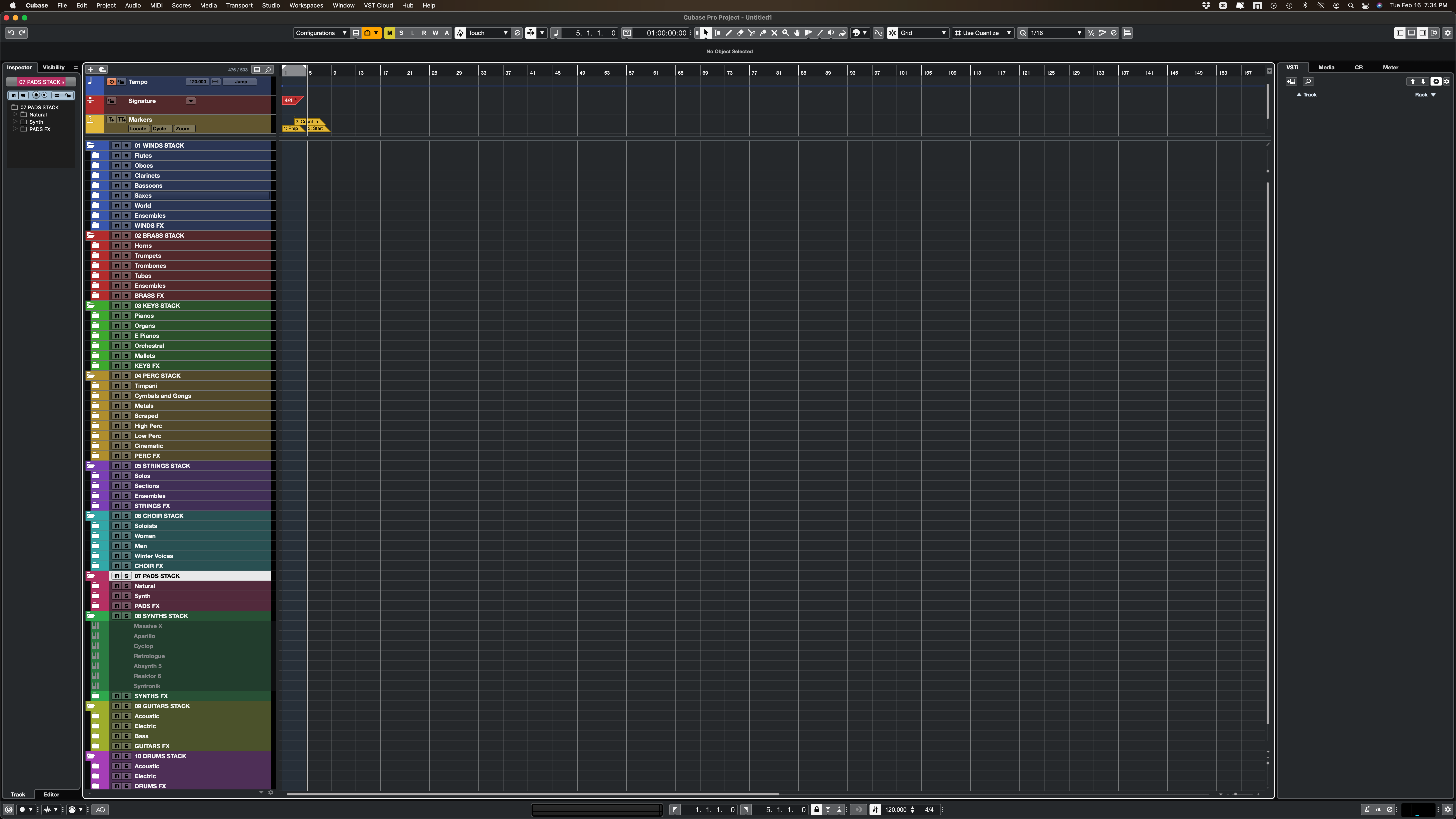 Cubase Template Marginalia