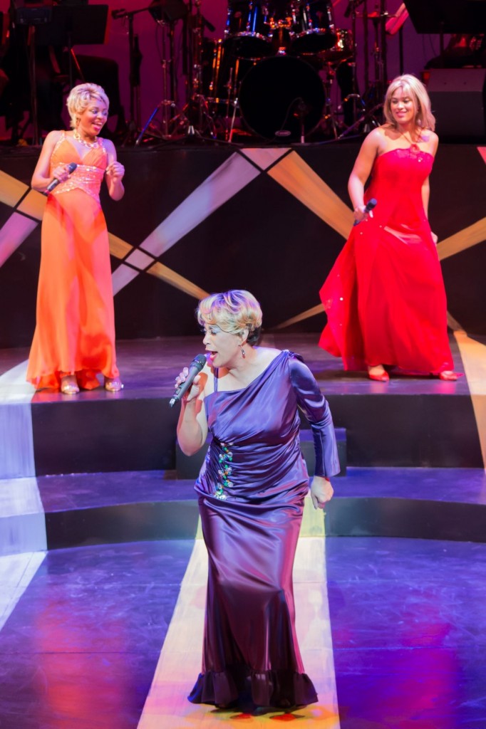 Melanie McCullough (top left) and Alanna Taylor (top right) appear in "At Last: A Tribute to Etta James" at the National Black Theatre Festival
